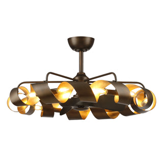 37"Oil Rubbed Bronze Luxury LED Fandelier