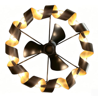 37"Oil Rubbed Bronze Luxury LED Fandelier