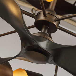 37"Oil Rubbed Bronze Luxury LED Fandelier