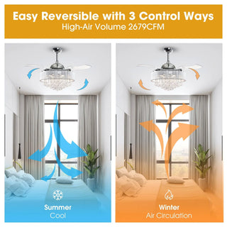 42" Broxburne Smart Fan with LED Light - Vaczon