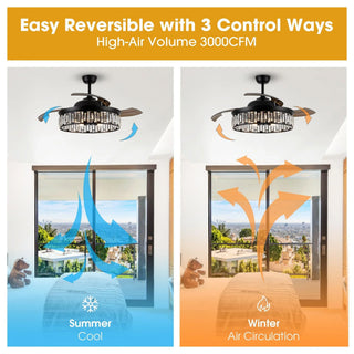 52" Broxburne Smart Fan with Light Kit - Vaczon
