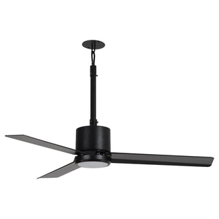 42 Inch Rhine Indoor/Wet Outdoor IP65 Black Anywhere Waterproof Ceiling Fan with LED Light and Convenient Hanging Hook