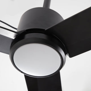 42 Inch Rhine Indoor/Wet Outdoor IP65 Black Anywhere Waterproof Ceiling Fan with LED Light and Convenient Hanging Hook