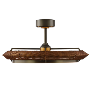 33 Inch Elijah Black-Charcoal Gray Luxury Fandelier with Light - Vaczon