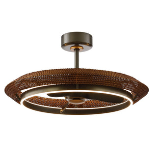 33 Inch Elijah Black-Charcoal Gray Luxury Fandelier with Light - Vaczon