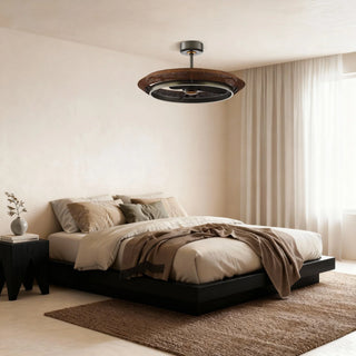 33 Inch Elijah Black-Charcoal Gray Luxury Fandelier with Light - Vaczon
