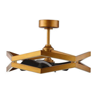 31 Inch Willie Antique Golden Luxury Fandelier with Light and Remote Control - Vaczon