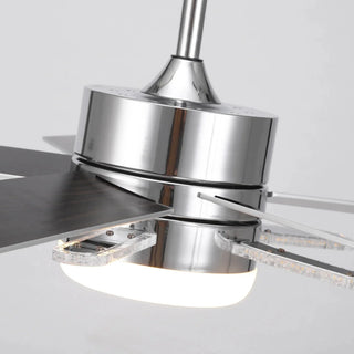 52 Inch Reversible Blade Ceiling Fan Dual LED Lights - Vaczon