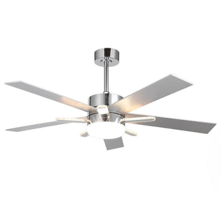 52 Inch Reversible Blade Ceiling Fan Dual LED Lights - Vaczon