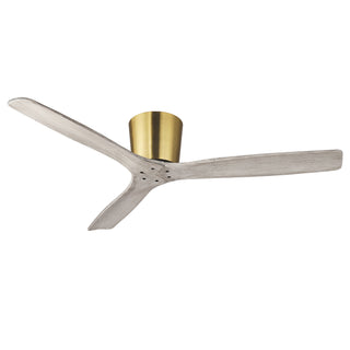 Vaczon 54" Ward Modern Solid Wood Blades Flush Mount Ceiling Fan