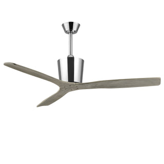 Vaczon 54" Dylan Solid Wood Blades Downrod Mount Ceiling Fan with Remote Control