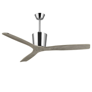 Vaczon 54" Dylan Solid Wood Blades Downrod Mount Ceiling Fan with Remote Control