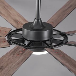 60 Inch 72 Inch Windmill Downrod Mount LED Ceiling Fan