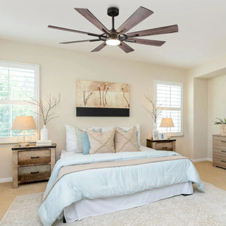 60 Inch 72 Inch Windmill Downrod Mount LED Ceiling Fan