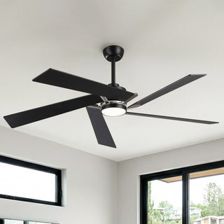 60" Baron Industrial LED Ceiling Fan with Remote Control