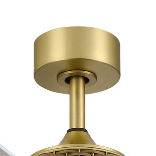 52" Soft Brass Downrod Mount Ceiling Fan