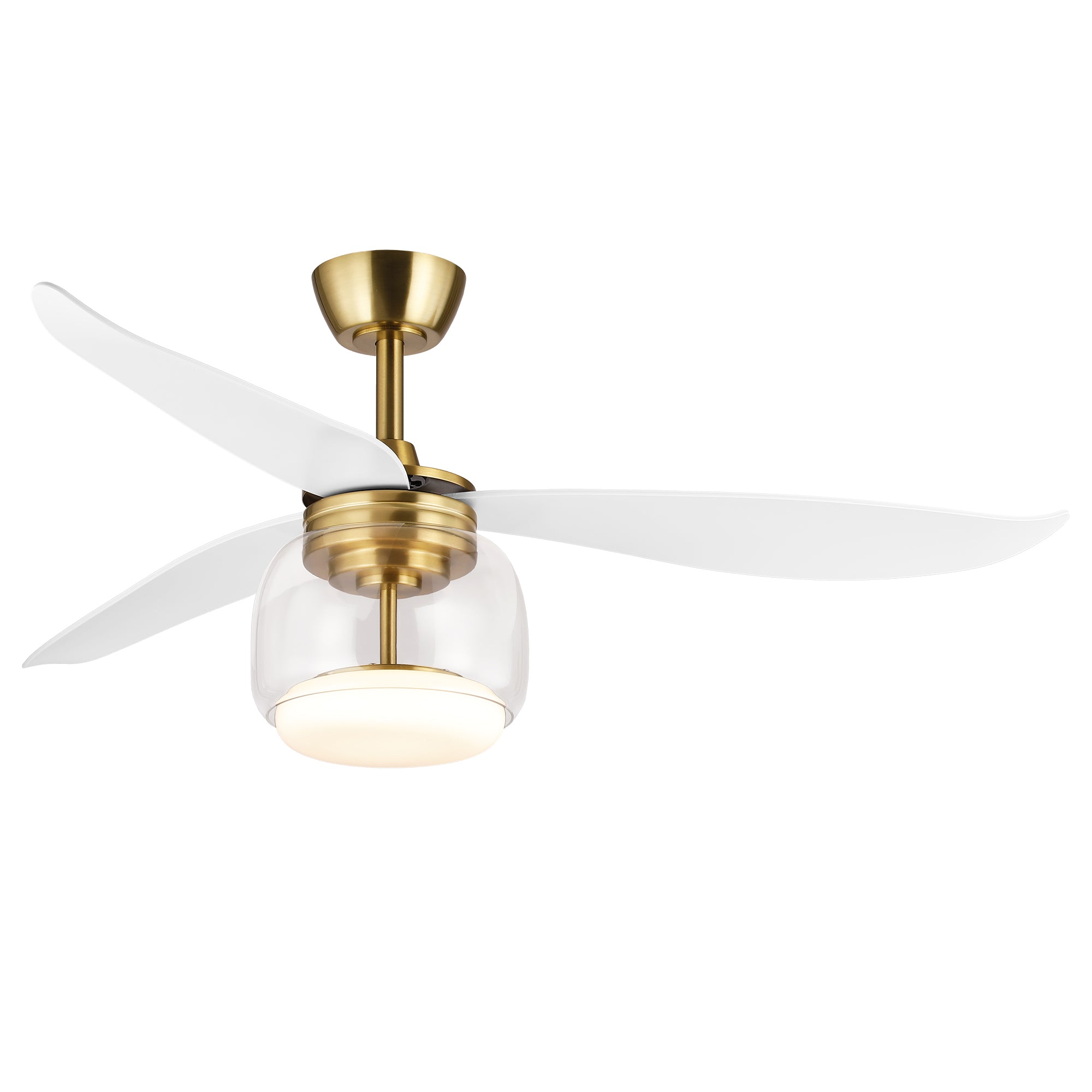 52 Inch Jared Modern Antique Bronze LED Ceiling Fan