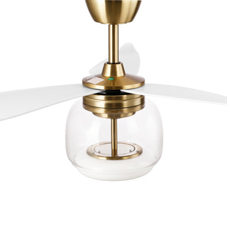 52 Inch Jared Modern Antique Bronze LED Ceiling Fan