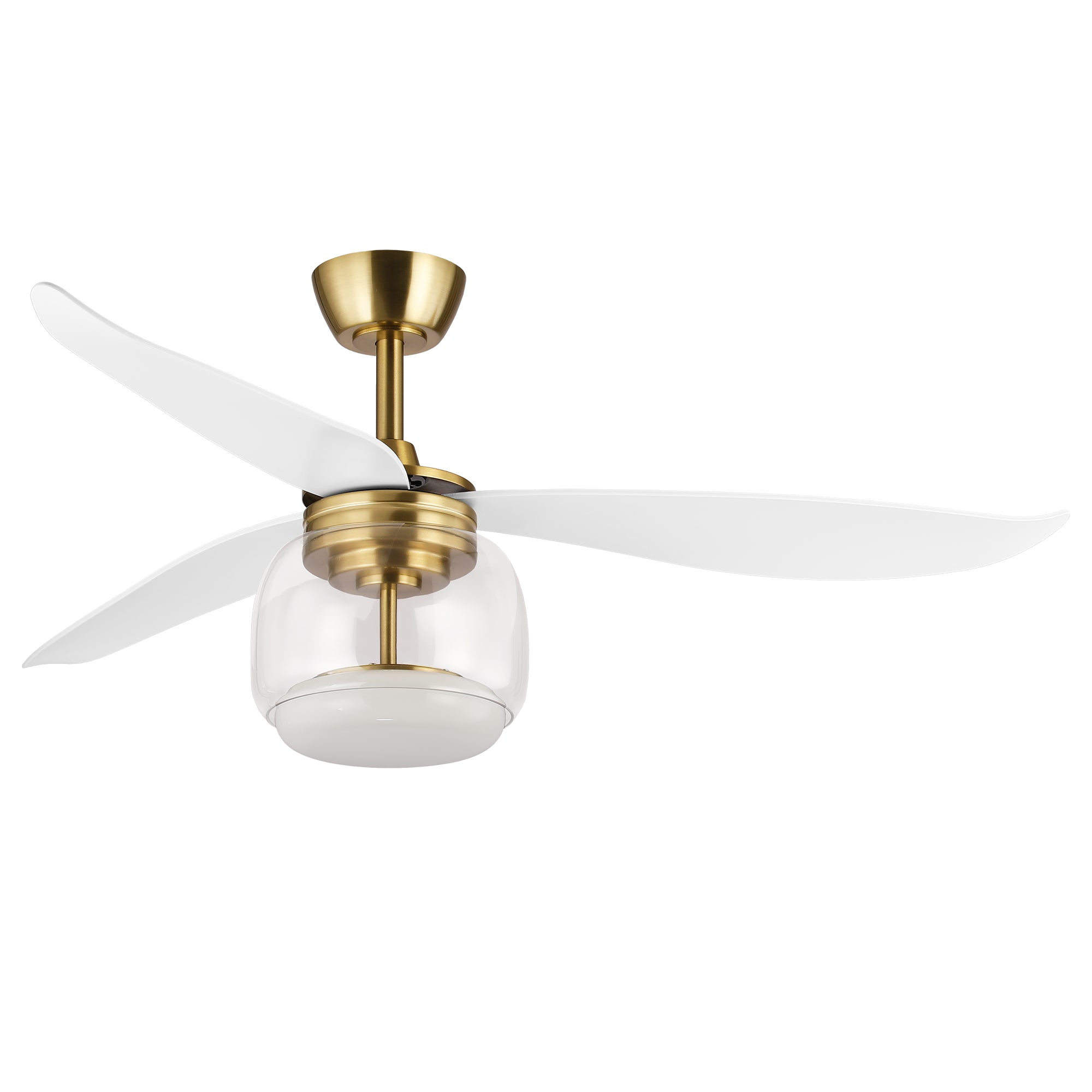 52 Inch Jared Modern Antique Bronze LED Ceiling Fan
