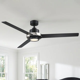60" Neil Industrial Downrod Mount LED Ceiling Fan