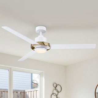 60" Neil Industrial Downrod Mount LED Ceiling Fan