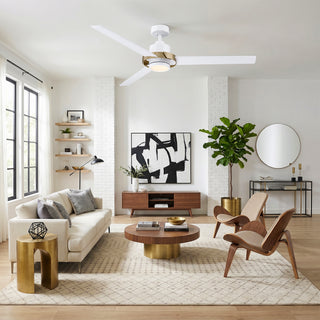 60" Neil Industrial Downrod Mount LED Ceiling Fan