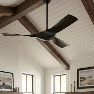 52" Wesley DC Motor Downrod Mount Reversible Ceiling Fan with Remote Control