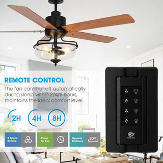 52" Mumbai Industrial Reversible Fan With Remote - Vaczon