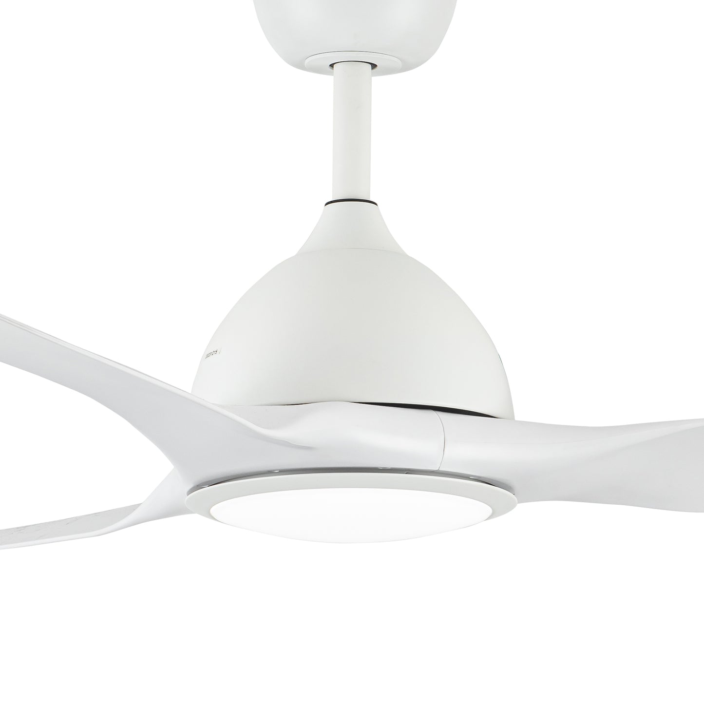 52" Modern White LED Ceiling Fan with Lights and Remote Control