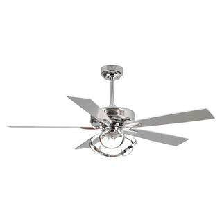 52" Zelda Modern DC Motor Downrod Mount Reversible Ceiling Fan with Remote Control