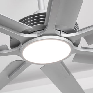 84 Inch 100 Inch Padus Black Large Size Ceiling Fan with Dimmable Lighting and Remote Control