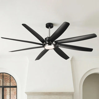 72" Alvis Modern LED Large Ceiling Fan with Remote Control
