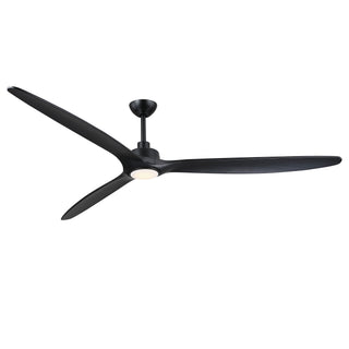 80" Solid Wood Blade Ceiling Fan with LED Light