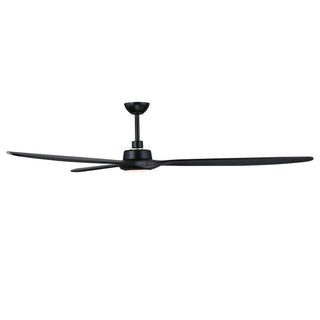 80" Solid Wood Blade Ceiling Fan with LED Light