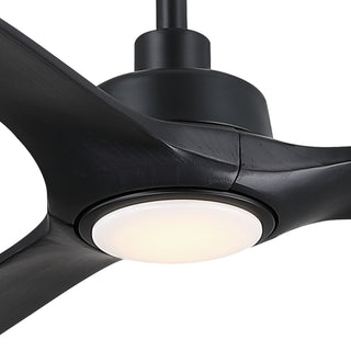 80" Solid Wood Blade Ceiling Fan with LED Light