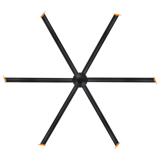 120" Isaac HVLS Fan Black Industrial Extra Large Ceiling Fan with Remote Control