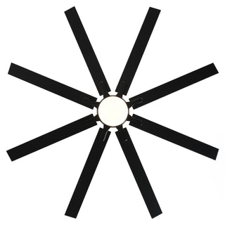 65 Inch Teresa Modern Double-sided Blades Ceiling Fan with Remote Control and LED Light