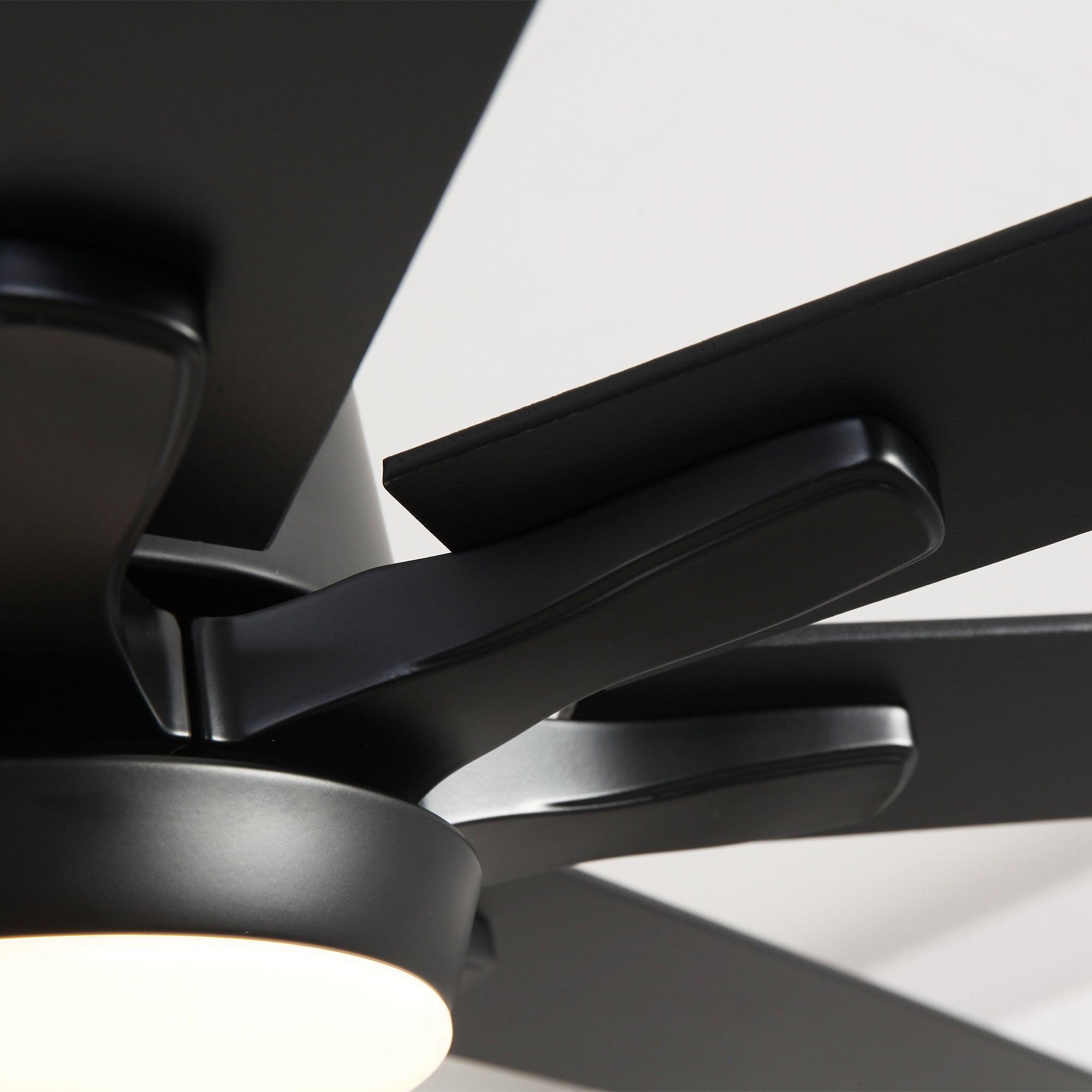 65 Inch Teresa Modern Double-sided Blades Ceiling Fan with Remote Control and LED Light