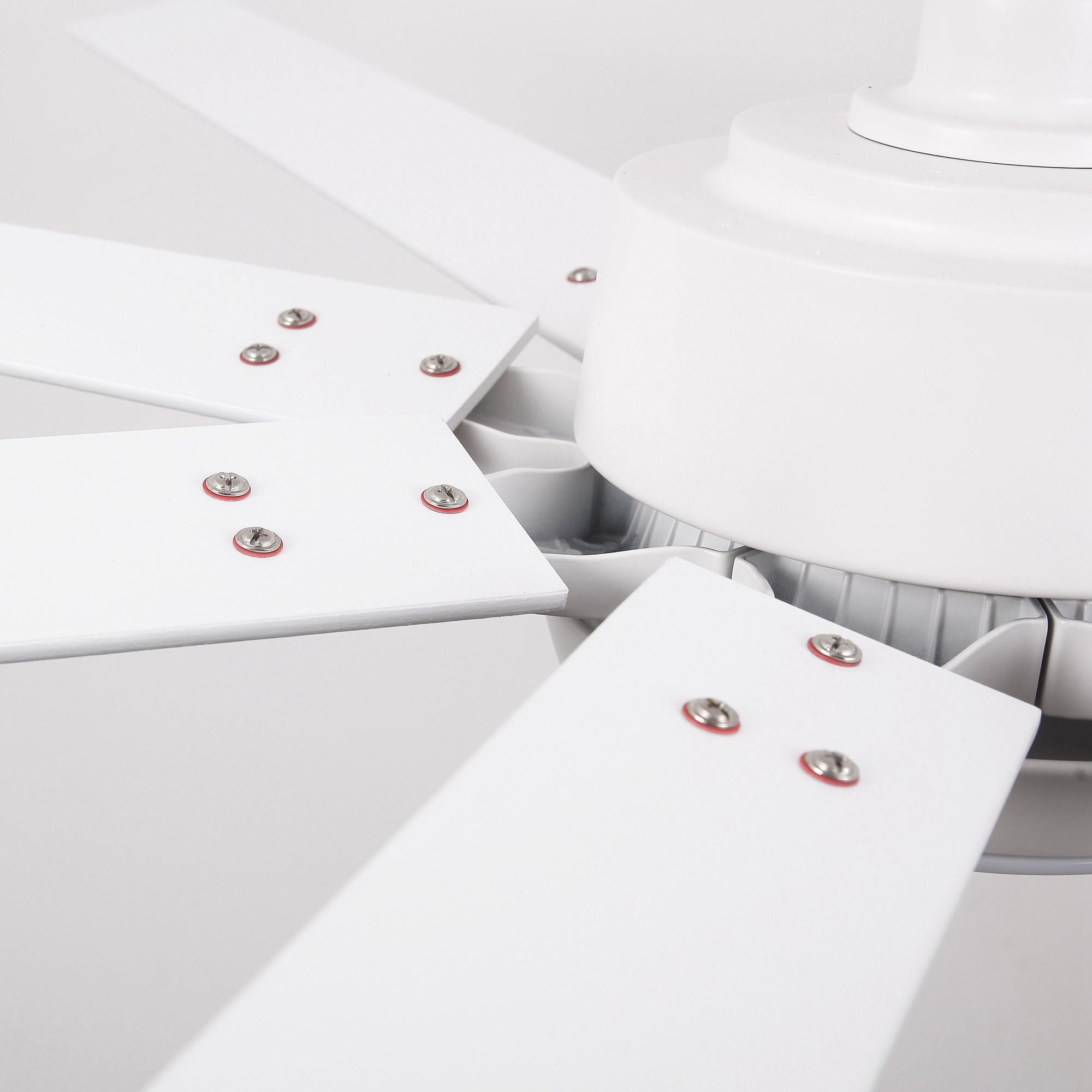65 Inch Teresa Modern Double-sided Blades Ceiling Fan with Remote Control and LED Light