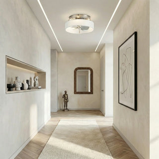 Vaczon 13" Modern Flush Mount Ceiling Fan - Vaczon