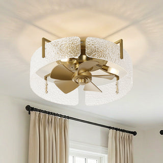20 Inch Nelson Flush Mount Ceiling Fan with Light