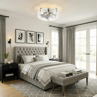 20 Inch Nelson Flush Mount Ceiling Fan with Light
