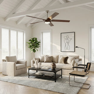 Vaczon 65" Fury Farmhouse DC Motor Downrod Mount Ceiling Fan with Lighting and Remote Control - Vaczon