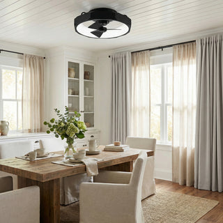 Vaczon 19" Britton Flush Mount Reversible Ceiling Fan with Remote Control