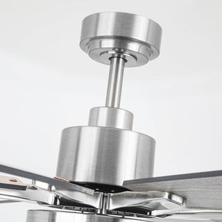 72 Inch Elbe Modern Downrod Mount Ceiling Fan with Light and Remote Control