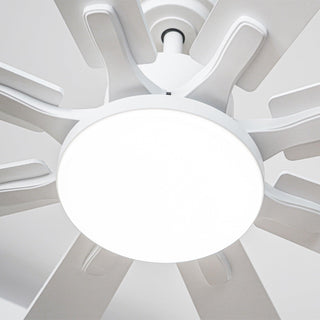 72 Inch Elbe Modern Downrod Mount Ceiling Fan with Light and Remote Control