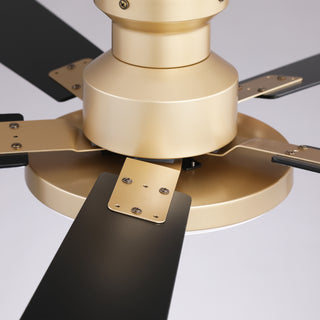 Vaczon 52" Riva Double-sided Blades LED Flush mount Ceiling Fan