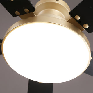 Vaczon 52" Riva Double-sided Blades LED Flush mount Ceiling Fan