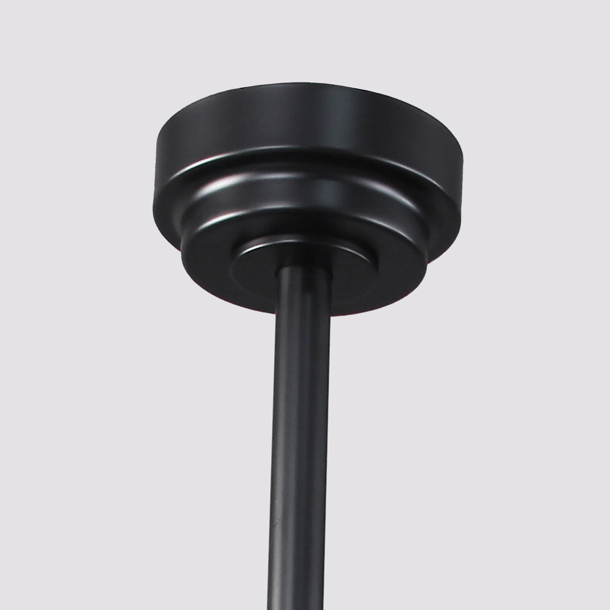 60 Inch Eden Black Ceiling Fan with Light and Remote Control