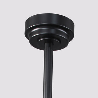60 Inch Eden Black Ceiling Fan with Light and Remote Control